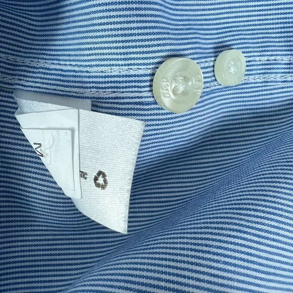 GapKids Shirt Husky Non Iron XXL Button Down Blue Stripe - Picture 6 of 10